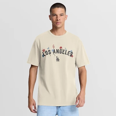 Men's Fanatics Cream Los Angeles Dodgers Bloom T-Shirt