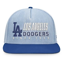 Casquette à visière double pour homme Fanatics Denim Los Angeles Dodgers