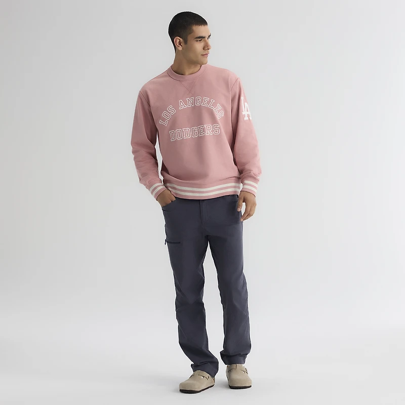 Men's Fanatics Faded Rose Los Angeles Dodgers Iconic Terry Sweatshirt