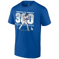 T-shirt Fanatics Freddie Freeman Royal Los Angeles Dodgers 300 Career Home Runs pour hommes
