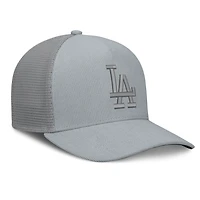 Men's Fanatics  Gray Los Angeles Dodgers Corduroy Relief Trucker Adjustable Hat