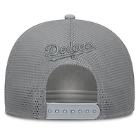Casquette trucker ajustable en velours côtelé gris Los Angeles Dodgers de Fanatics pour homme