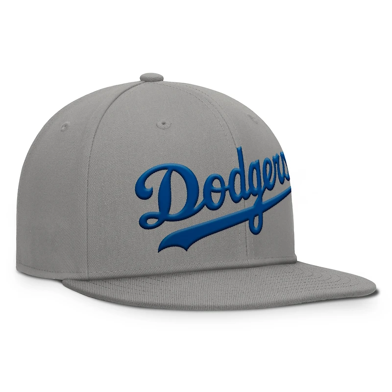 Casquette ajustée grise Fanatics pour homme des Dodgers de Los Angeles
