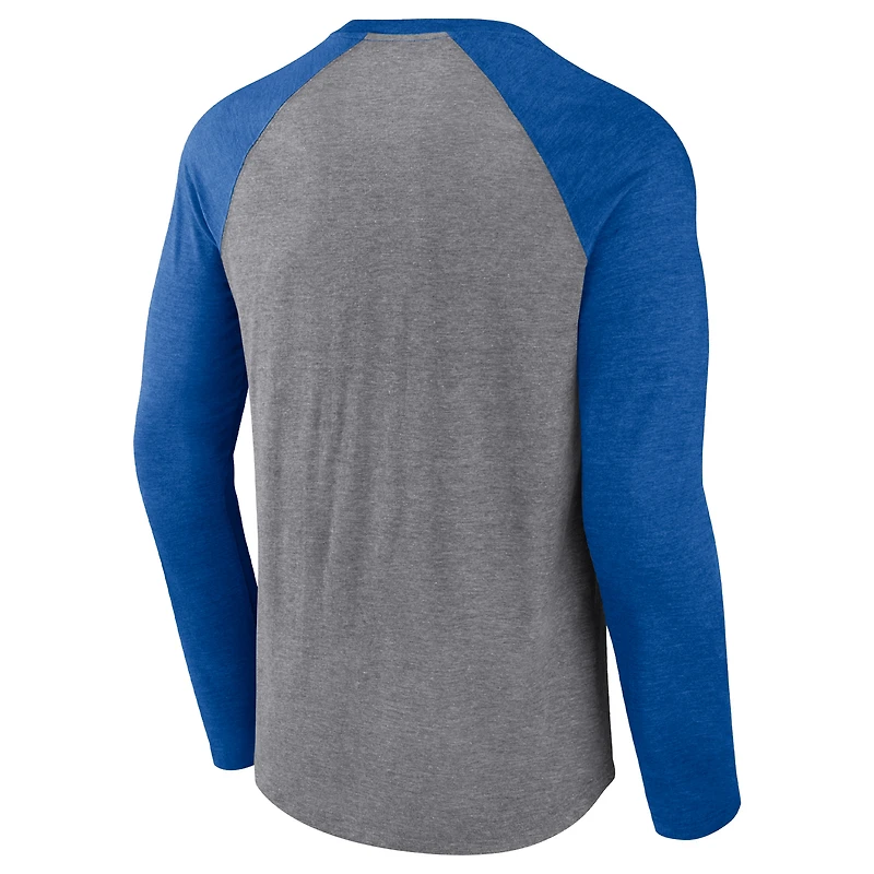 T-shirt à manches longues Tri-Blend exclusif Betts & Freeman Sho-Time gris Los Angeles Dodgers pour hommes