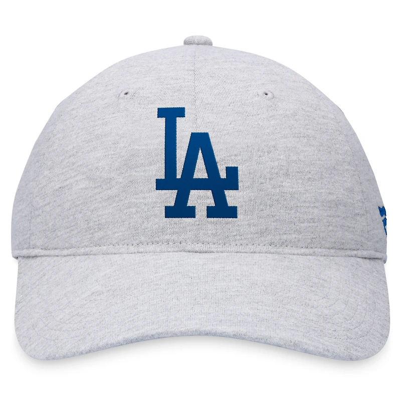 Casquette réglable grise avec logo Fanatics des Dodgers de Los Angeles pour hommes