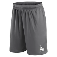 Men's Fanatics Gray Los Angeles Dodgers Primary Logo Shorts