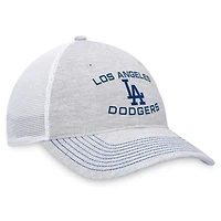 Casquette réglable gris Los Angeles Dodgers Trucker Fanatics pour hommes