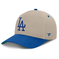 Men's Fanatics Khaki/Royal Los Angeles Dodgers Veteran A-Frame Adjustable Hat