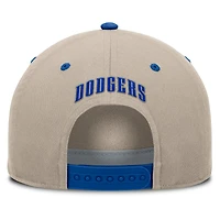 Men's Fanatics Khaki/Royal Los Angeles Dodgers Veteran A-Frame Adjustable Hat