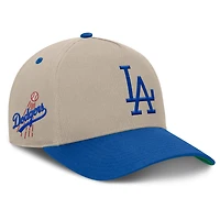 Casquette ajustable Fanatics kaki/royale Los Angeles Dodgers Veteran A-Frame pour homme