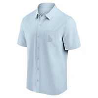 Men's Fanatics Light Blue Los Angeles Dodgers Front Office Button-Up Shirt