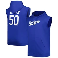 Sweat à capuche avec nom et numéro des Fanatics Mookie Betts Royal Los Angeles Dodgers pour hommes