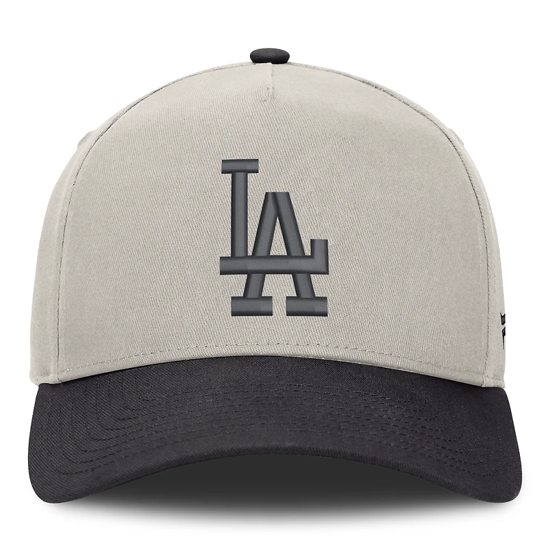 Men's Fanatics  Oatmeal Los Angeles Dodgers Wonder A-Frame Adjustable Hat
