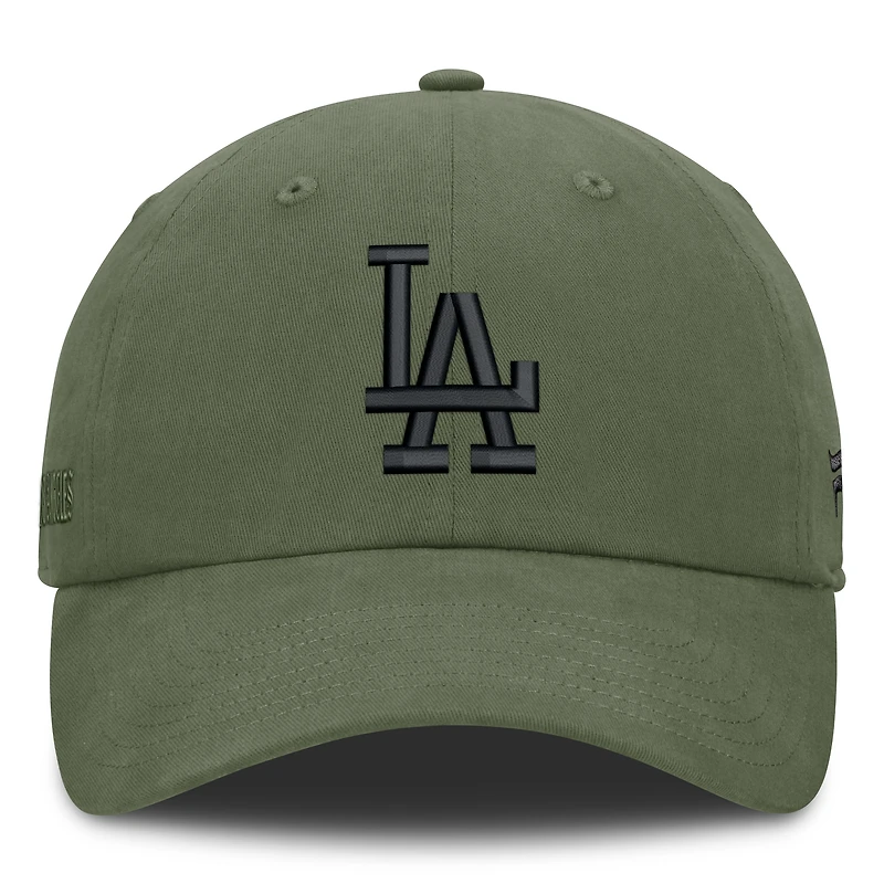 Men's Fanatics  Olive Los Angeles Dodgers Pine Rider Adjustable Hat