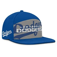 Casquette Snapback Fanatics Royal/Gris Los Angeles Dodgers Clubhouse Splitter pour homme