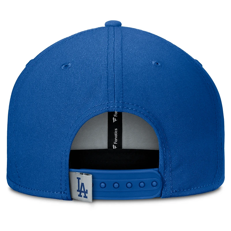 Casquette Snapback Fanatics Royal/Gris Los Angeles Dodgers Clubhouse Splitter pour homme