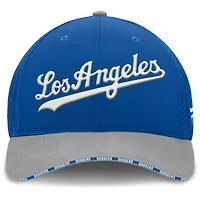 Casquette Fanatics Flex bleu royal/gris des Los Angeles Dodgers pour homme