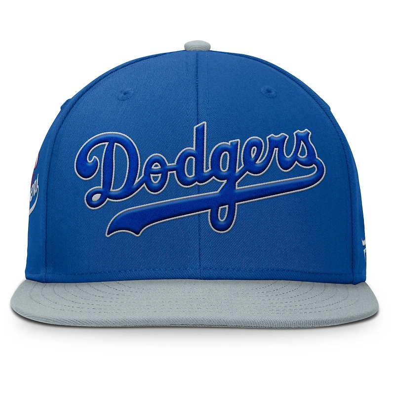 Men's Fanatics Royal/Gray Los Angeles Dodgers Yard Fitted Hat