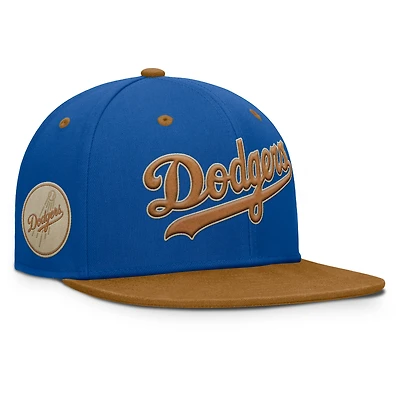 Casquette ajustée Splinter des Los Angeles Dodgers pour homme, couleur bleu royal/beige