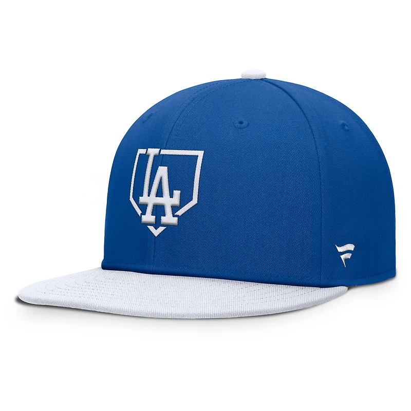 Casquette snapback Fanatics Royal/White Los Angeles Dodgers Batter's Box pour homme