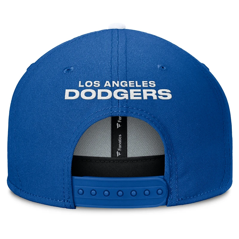 Casquette snapback Fanatics Royal/White Los Angeles Dodgers Batter's Box pour homme