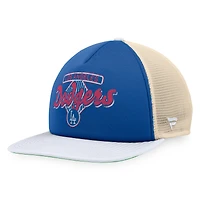 Casquette Snapback de camionneur en mousse Talley de la collection Cooperstown des Dodgers de Los Angeles Fanatics Royal/Blanc pour hommes