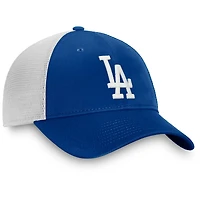 Casquette de camionneur structurée Fanatics Royal/Blanc Los Angeles Dodgers Core Snapback pour hommes