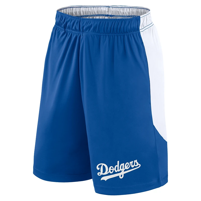 Short en polyester Fanatics Royal/White pour homme des Los Angeles Dodgers