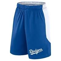 Short en polyester Fanatics Royal/White pour homme des Los Angeles Dodgers