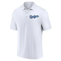 Men's Fanatics Royal/White Los Angeles Dodgers Two-Pack Logo Lockup Polo Set