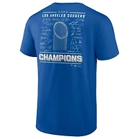 Men's Fanatics  Royal Los Angeles Dodgers 2024 World Series Champions Signature Roster T-Shirt