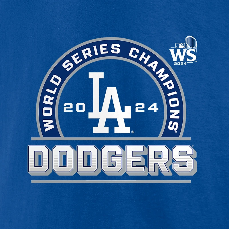 Men's Fanatics  Royal Los Angeles Dodgers 2024 World Series Champions Signature Roster T-Shirt