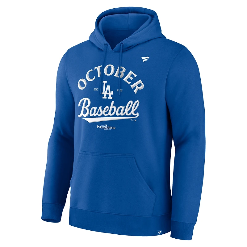 Men's Fanatics Royal Los Angeles Dodgers 2025 MLB Postseason Locker Room Hoodie