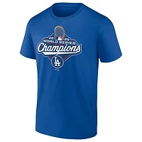T-shirt Fanatics Royal Los Angeles Dodgers pour homme avec logo officiel des champions de la Série mondiale 2025