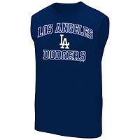 Débardeur homme Fanatics Royal Los Angeles Dodgers Grandes Tailles Cœur et Âme