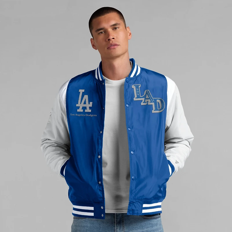Veste à boutons-pression intégrale Fanatics Royal Los Angeles Dodgers Elements Elite pour homme