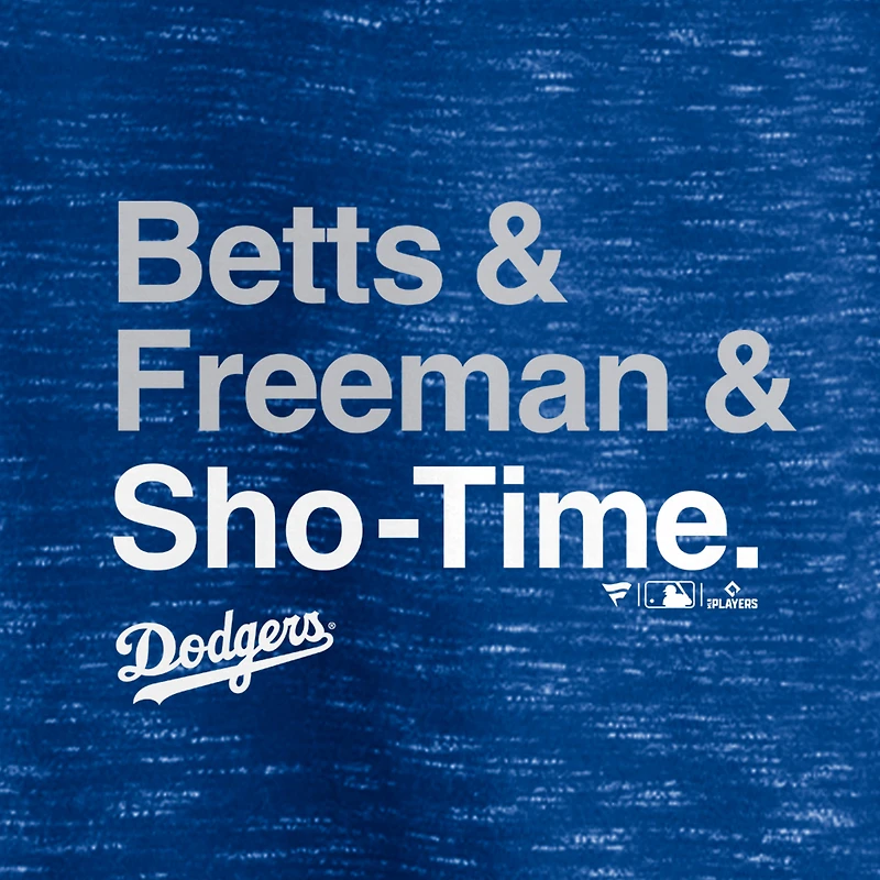 T-shirt exclusif Betts & Freeman Sho-Time pour hommes Fanatics Royal Los Angeles Dodgers