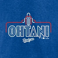 T-shirt tri-mélange néon exclusif Fanatics Royal Los Angeles Dodgers pour hommes