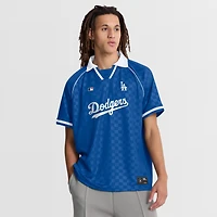 Polo à col en V Fanatics Royal Los Angeles Dodgers Homerun Raglan pour hommes