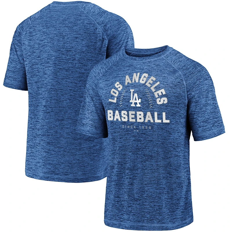 Men's Fanatics Royal Los Angeles Dodgers Line Up Primary Threat Striated T-Shirt
