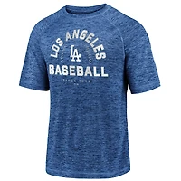 Men's Fanatics Royal Los Angeles Dodgers Line Up Primary Threat Striated T-Shirt