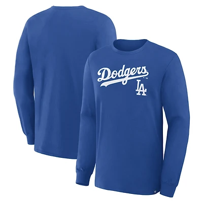T-shirt à manches longues Fanatics Royal Los Angeles Dodgers Lock-Up Legacy pour homme