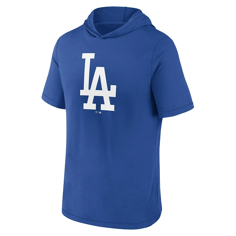 Men's Fanatics Royal Los Angeles Dodgers Short Sleeve Hoodie T-Shirt