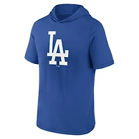Men's Fanatics Royal Los Angeles Dodgers Short Sleeve Hoodie T-Shirt