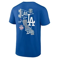 T-shirt Fanatics Royal Los Angeles Dodgers Split Zone pour hommes