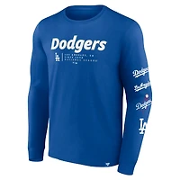 Men's Fanatics Royal Los Angeles Dodgers Strike the Goal Long Sleeve T-Shirt