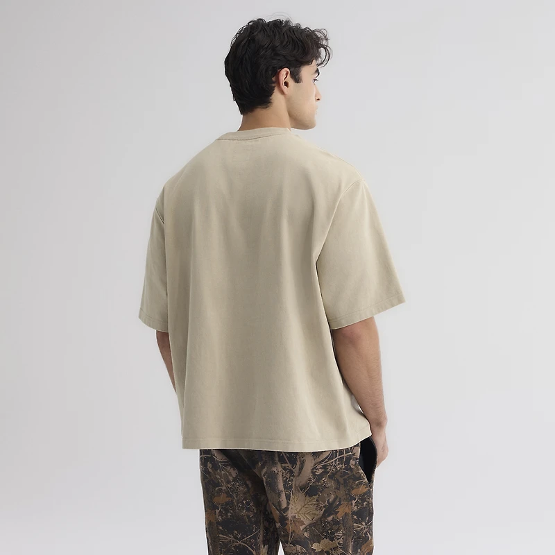 Men's Fanatics Sepia Tint Los Angeles Dodgers Iconic Heavyweight T-Shirt