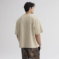 Men's Fanatics Sepia Tint Los Angeles Dodgers Iconic Heavyweight T-Shirt