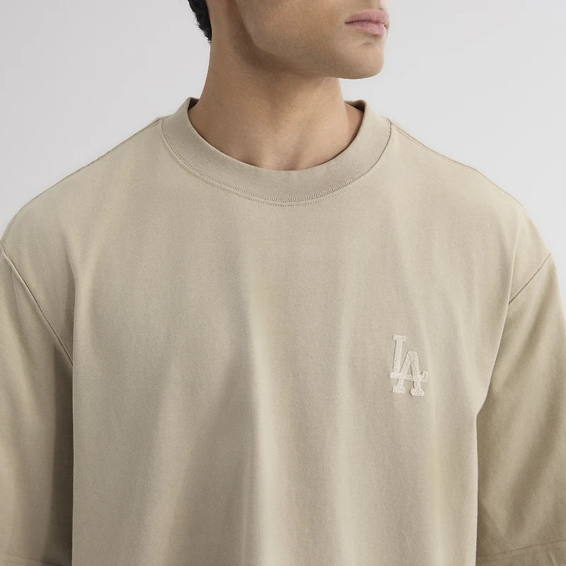 Men's Fanatics Sepia Tint Los Angeles Dodgers Iconic Heavyweight T-Shirt