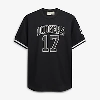 Maillot de baseball en maille épaisse Shohei Ohtani noir et blanc des Los Angeles Dodgers (grandes tailles) pour homme (Fanatics).